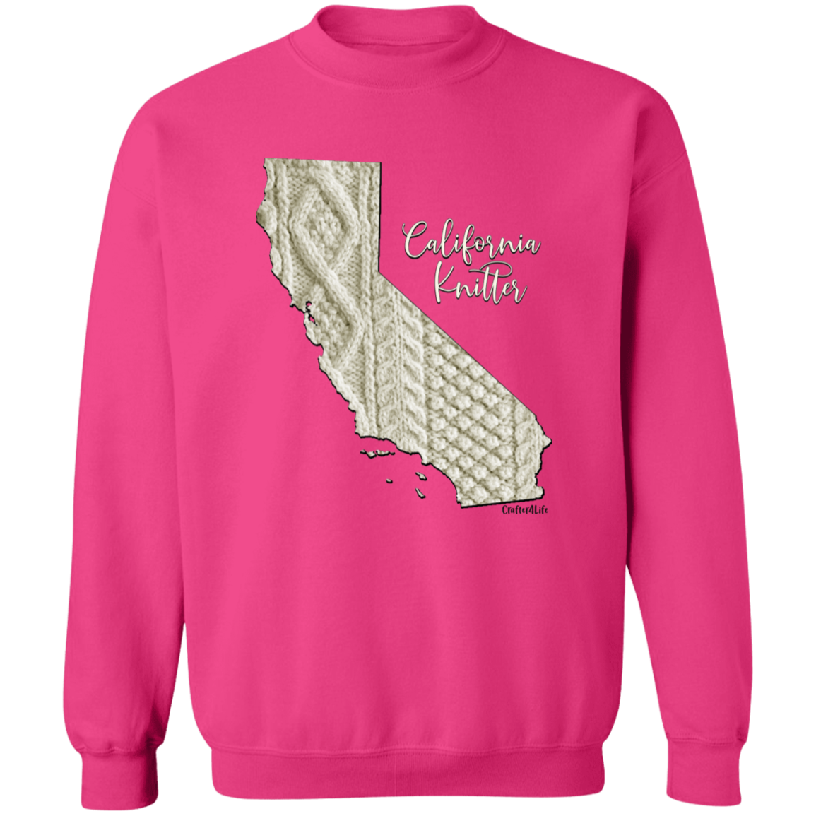 California Knitter Crewneck Pullover Sweatshirt