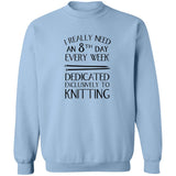 8th Day Knitting Sweatshirt