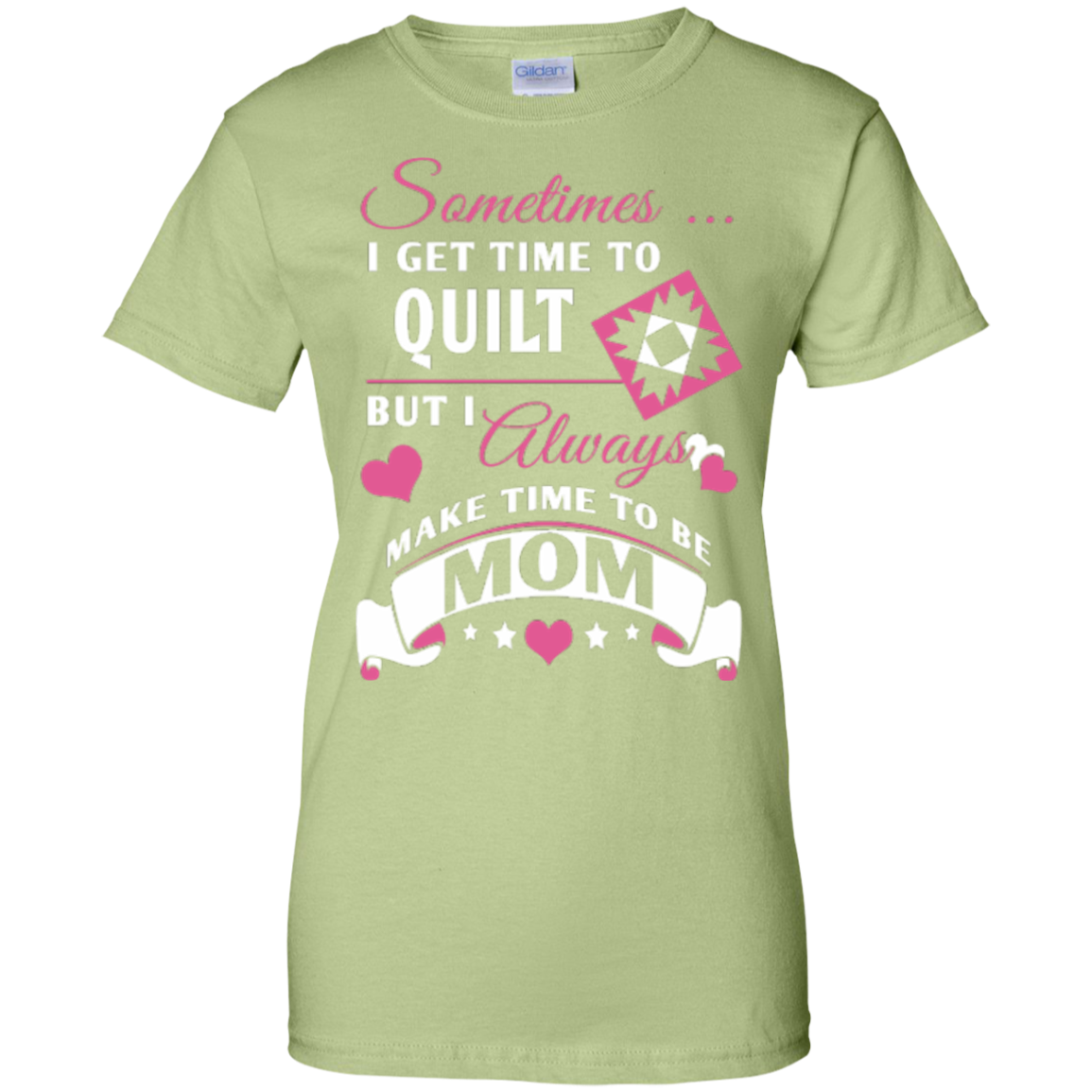 Time-Quilt-Mom Ladies Custom 100% Cotton T-Shirt - Crafter4Life - 6