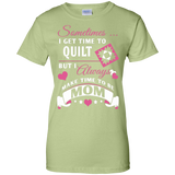 Time-Quilt-Mom Ladies Custom 100% Cotton T-Shirt - Crafter4Life - 6