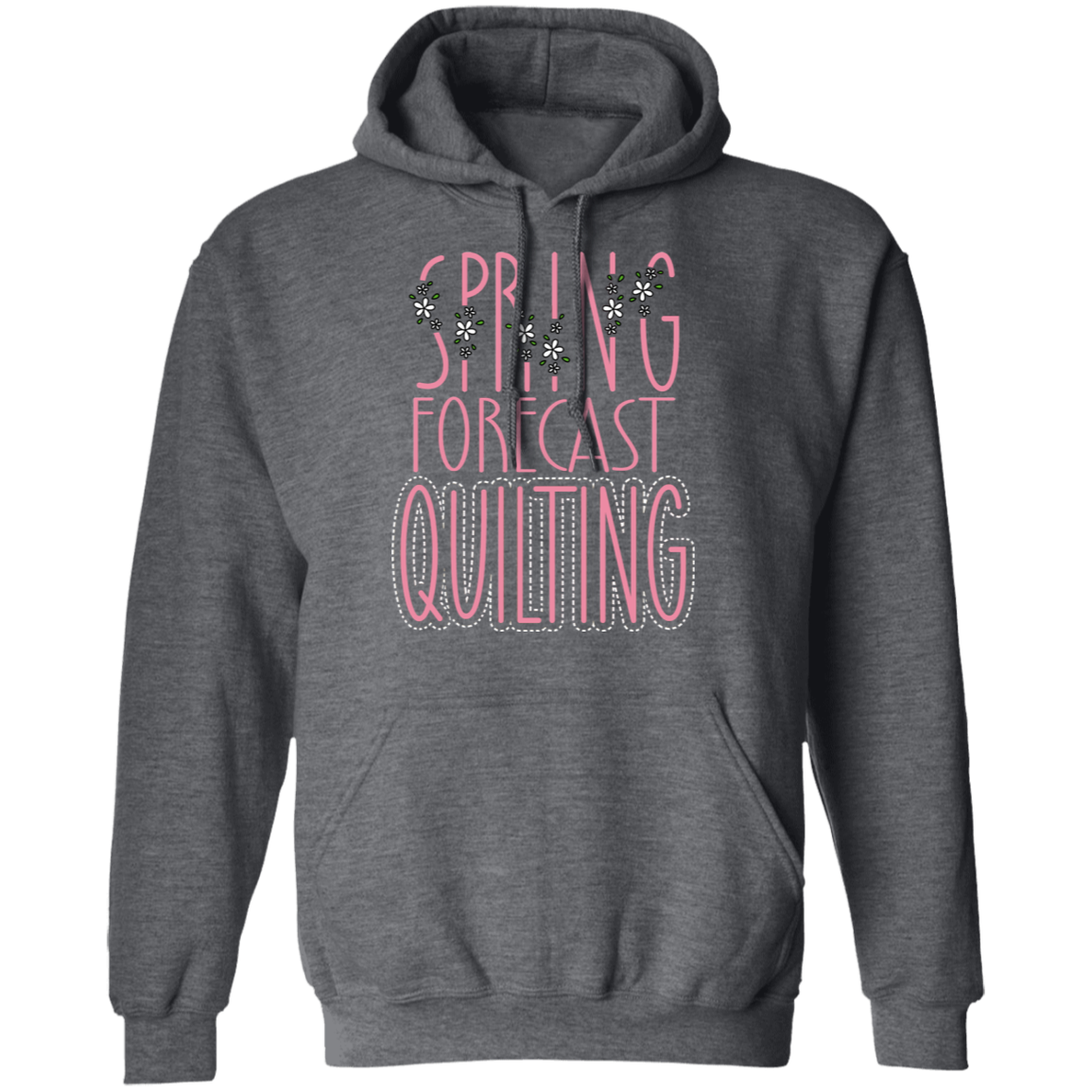 Spring Forecast Quilting Pullover Hoodie