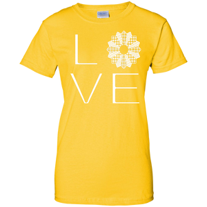 LOVE Quilting Ladies Custom 100% Cotton T-Shirt - Crafter4Life - 1