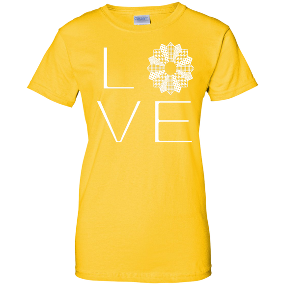 LOVE Quilting Ladies Custom 100% Cotton T-Shirt - Crafter4Life - 1