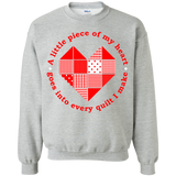 Piece of My Heart (Quilt) Crewneck Pullover Sweatshirt