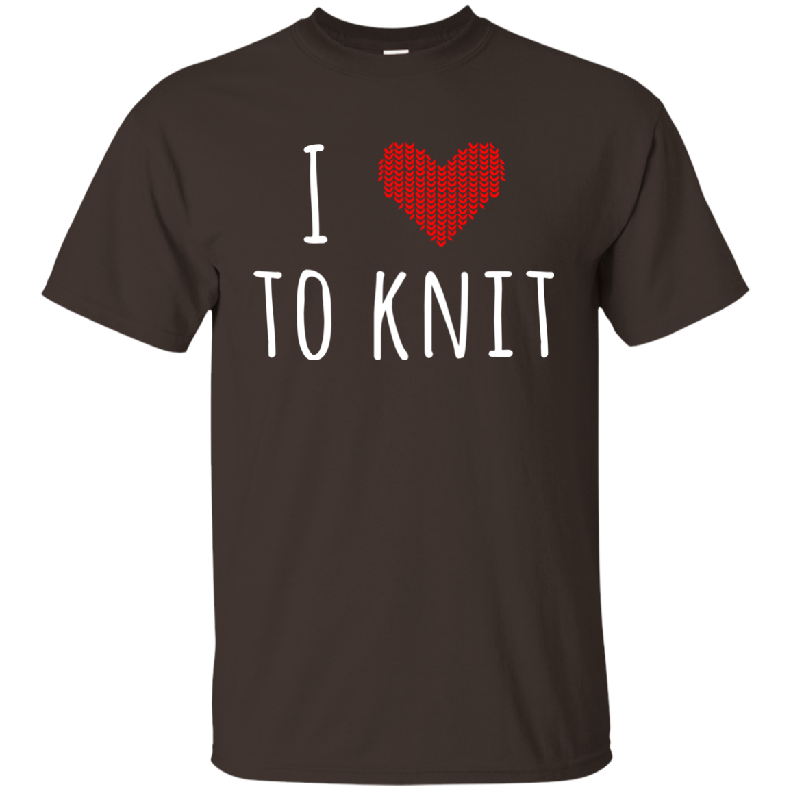 I Heart To Knit Ultra Cotton T-Shirt