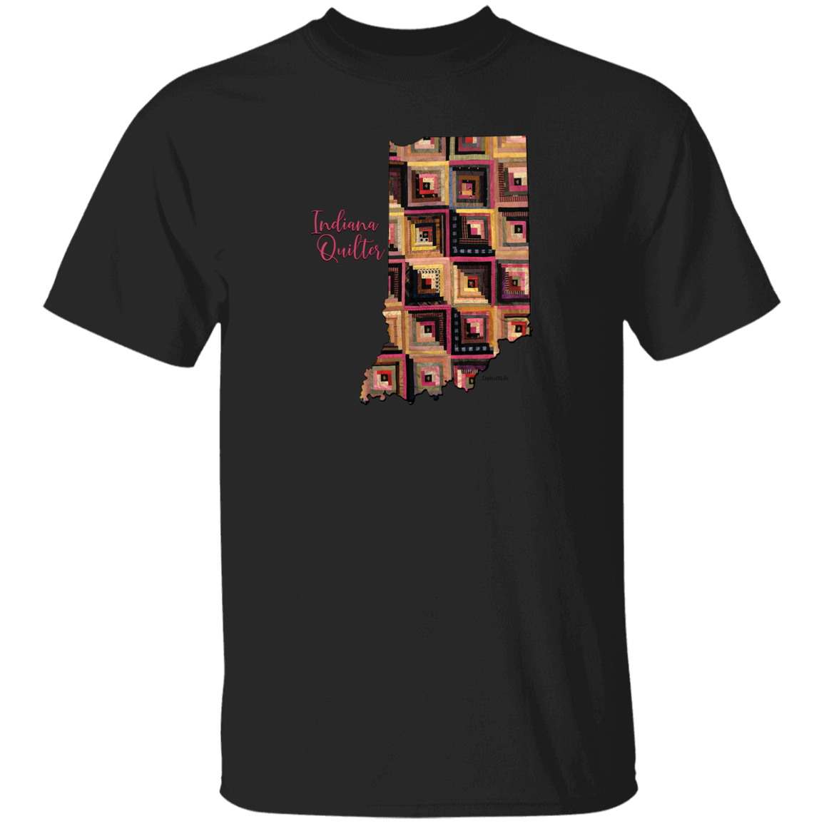 Indiana Quilter T-Shirt, Gift for Quilting Friends and Family