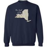New York Knitter Crewneck Pullover Sweatshirt