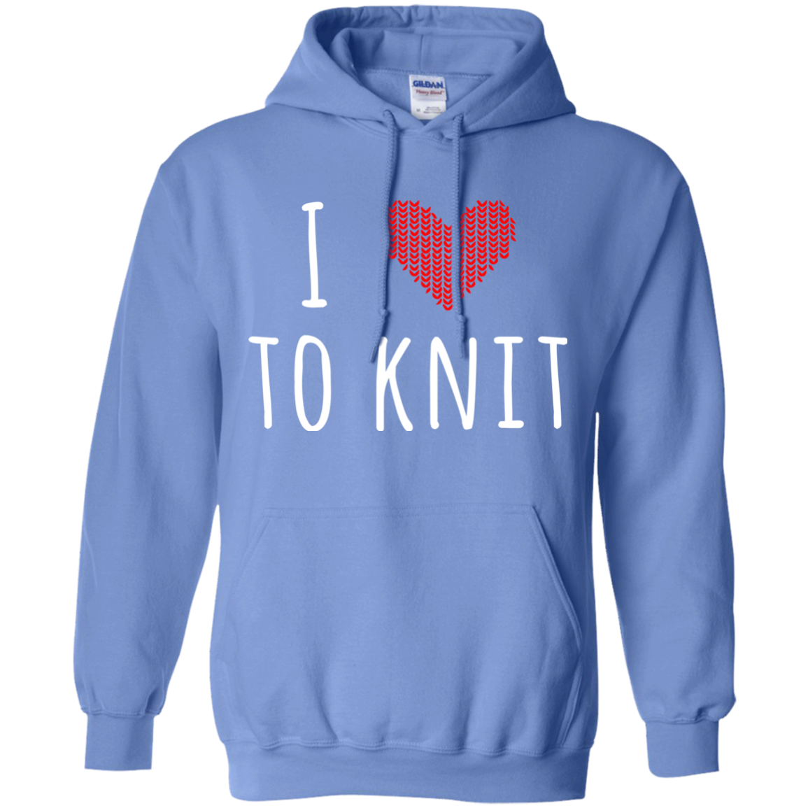 I Heart To Knit Pullover Hoodie