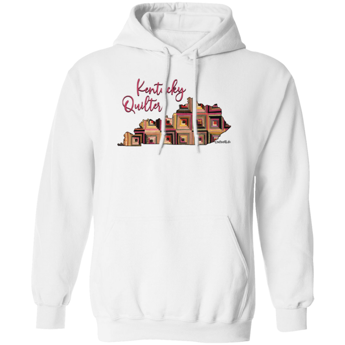 Kentucky Quilter Pullover Hoodie, Gift for Quilting Friends and Family