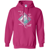 Make a Quilt (turquoise) Pullover Hoodies - Crafter4Life - 1