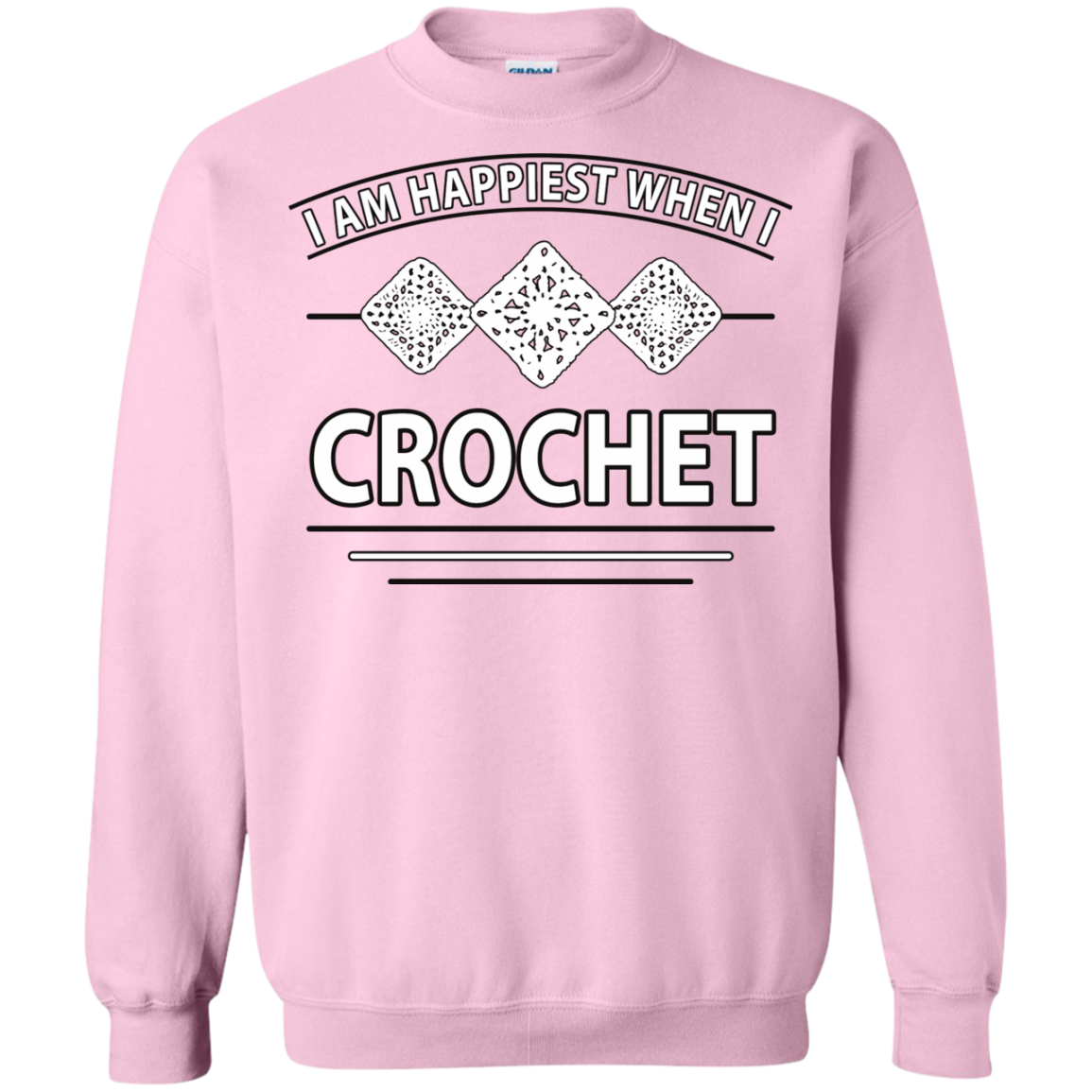 I Am Happiest When I Crochet Crewneck Sweatshirts - Crafter4Life - 6