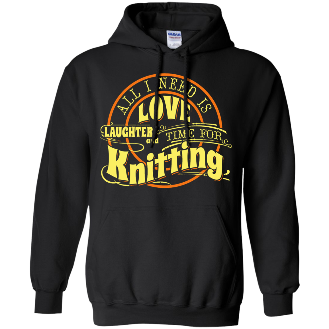 Time for Knitting (yellow) Pullover Hoodies - Crafter4Life - 2