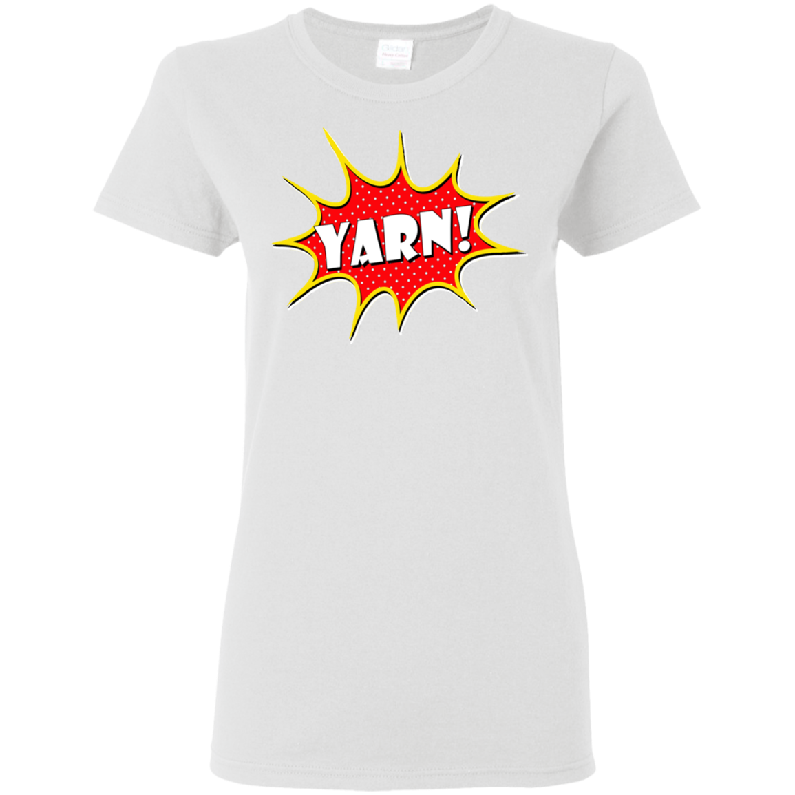 Yarn! Comic Starburst Ladies T-Shirt