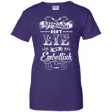 Scrapbookers Don't Lie Ladies Custom 100% Cotton T-Shirt - Crafter4Life - 10