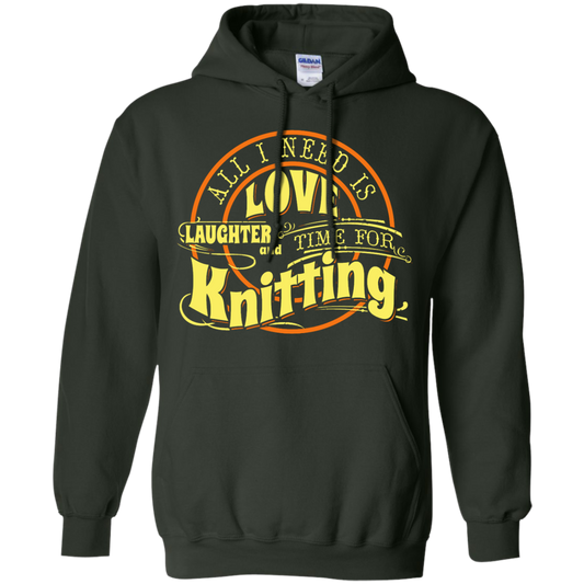 Time for Knitting (yellow) Pullover Hoodies - Crafter4Life - 1
