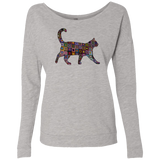 Granny Square Cat Ladies Long Sleeve Shirts