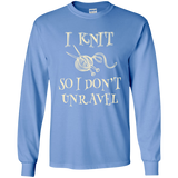 I Knit So I Don't Unravel LS Ultra Cotton T-Shirt