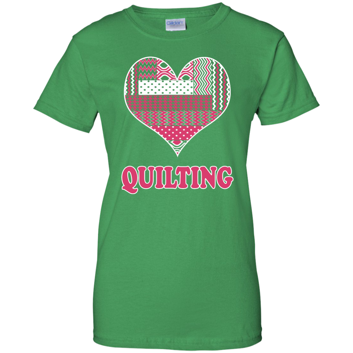 Heart Quilting Ladies Custom 100% Cotton T-Shirt - Crafter4Life - 7