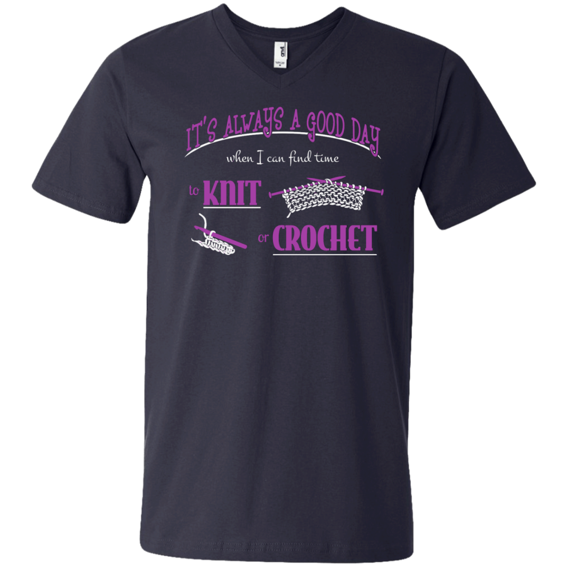 Good Day to Knit or Crochet Men's and Unisex T-Shirts - Crafter4Life - 8