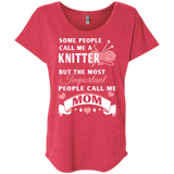Knitter Mom Ladies Triblend Dolman Sleeve