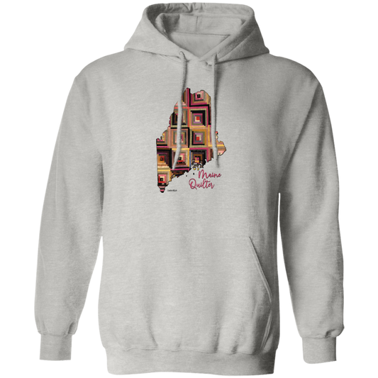 Maine Quilter Pullover Hoodie, Gift for Quilting Friends and Family