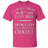 8th Day Crochet Custom Ultra Cotton T-Shirt - Crafter4Life - 1