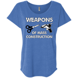 Weapons of Mass Construction Ladies Triblend Dolman Sleeve