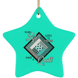 Make a Quilt (Turquoise) Ornaments