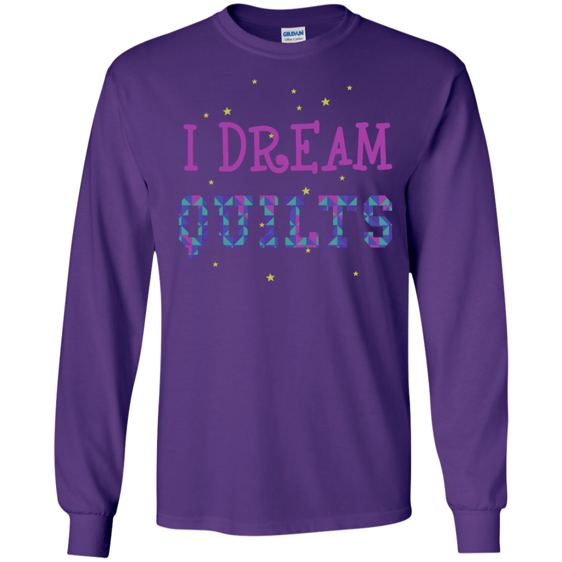 I Dream Quilts Long Sleeve Ultra Cotton T-Shirt - Crafter4Life - 7