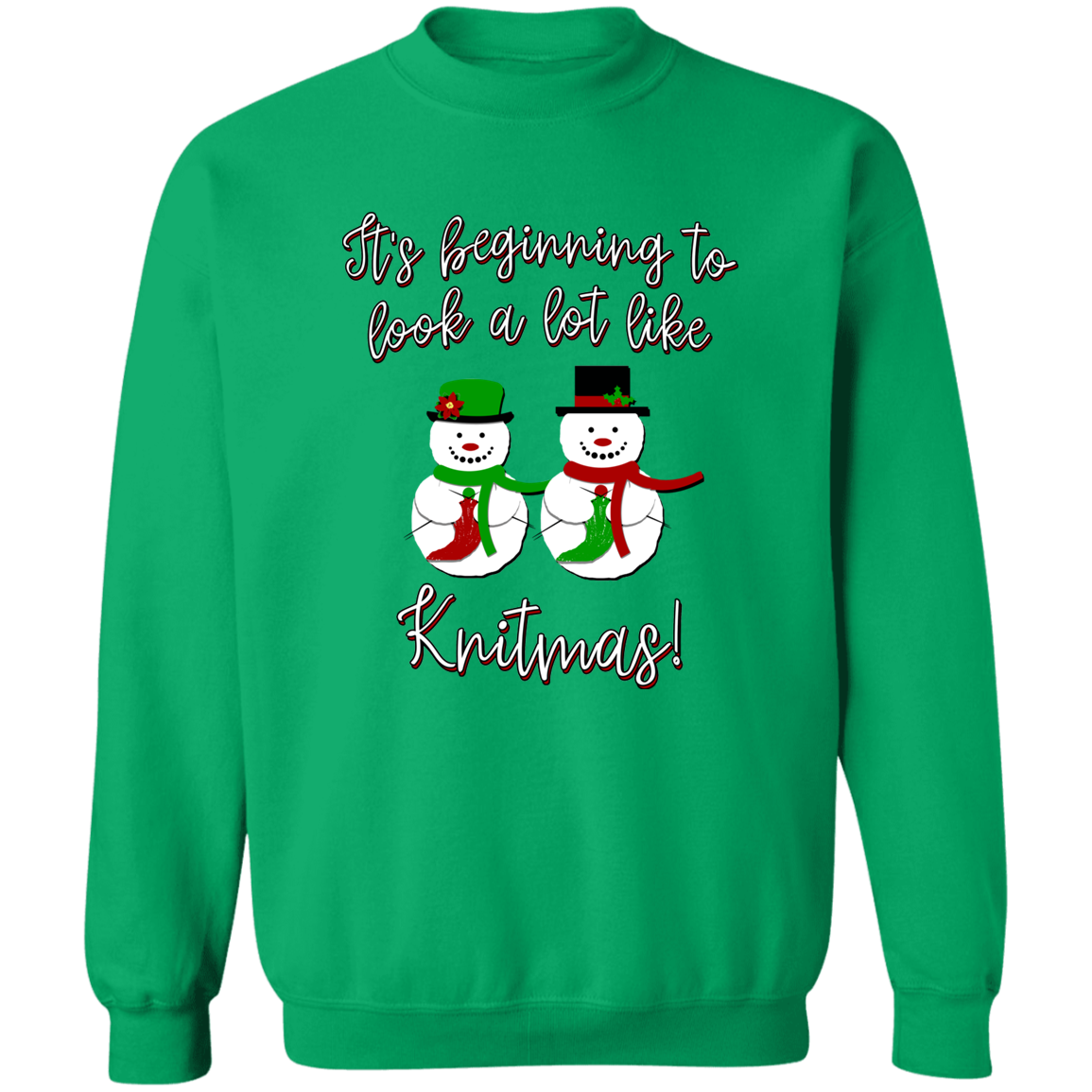 Knitmas Snow Couple Sweatshirt
