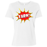 Yarn! Comic Starburst Ladies Relaxed Jersey Short-Sleeve T-Shirt