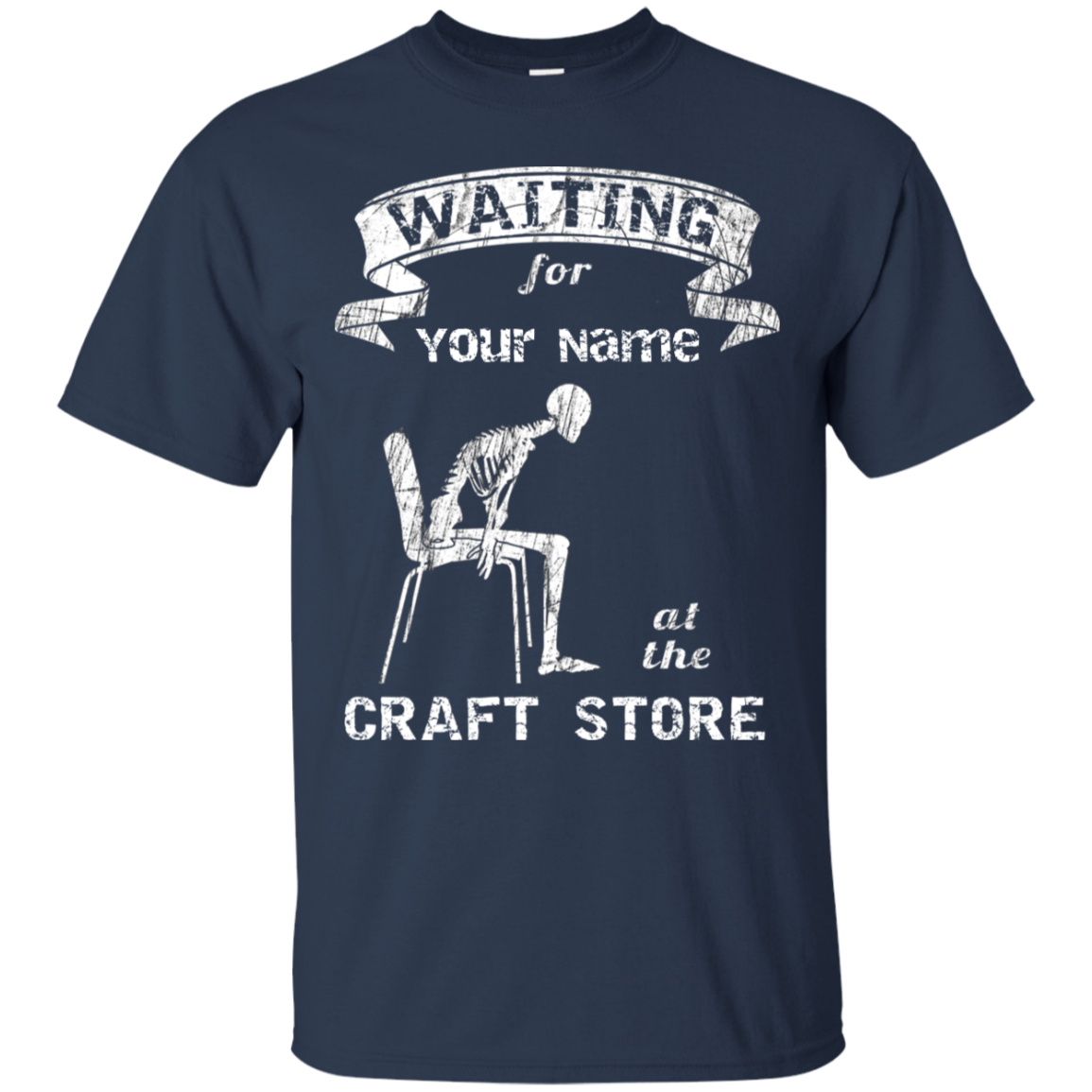 Waiting at the Craft Store - Personalized Unisex T-Shirts