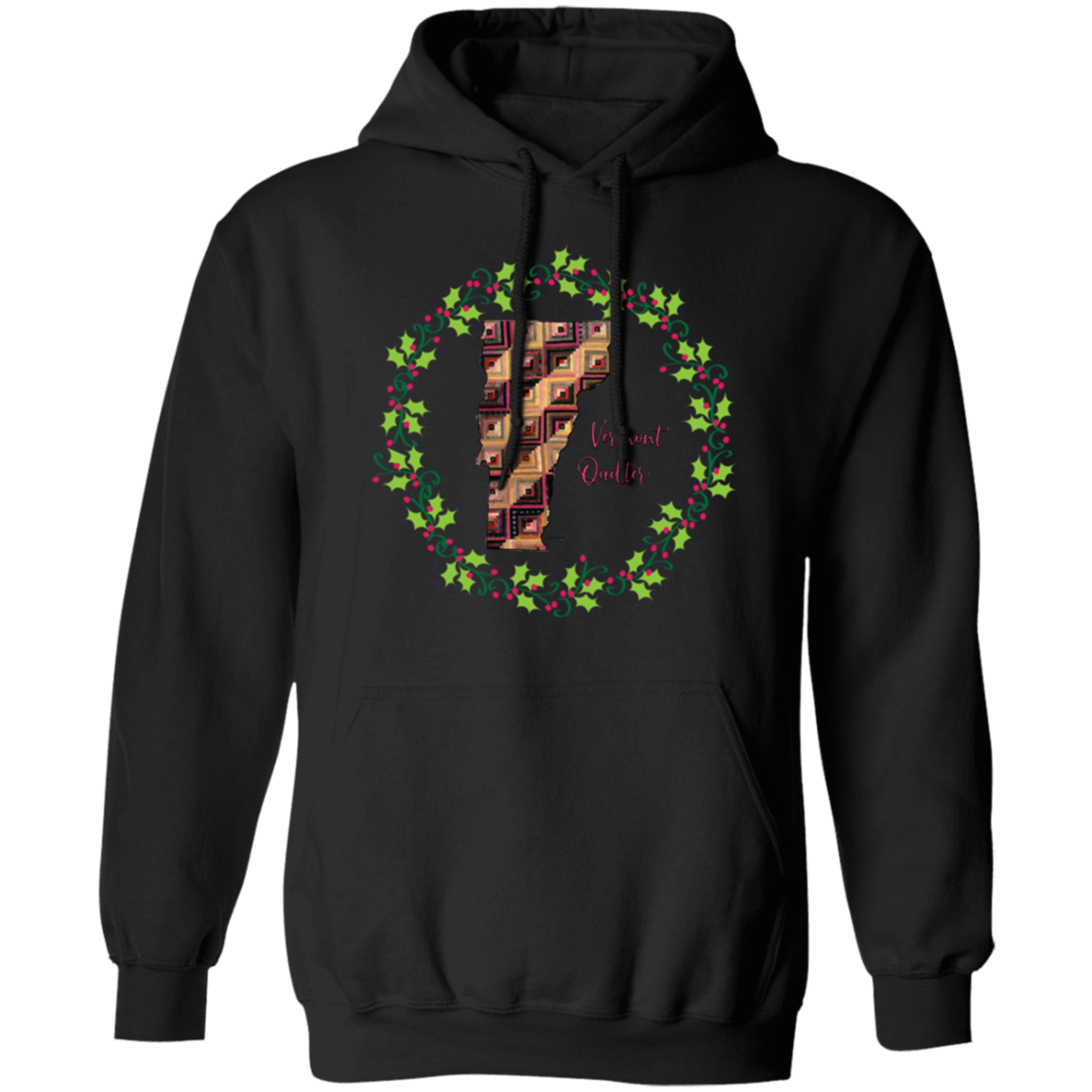Vermont Quilter Christmas Pullover Hoodie