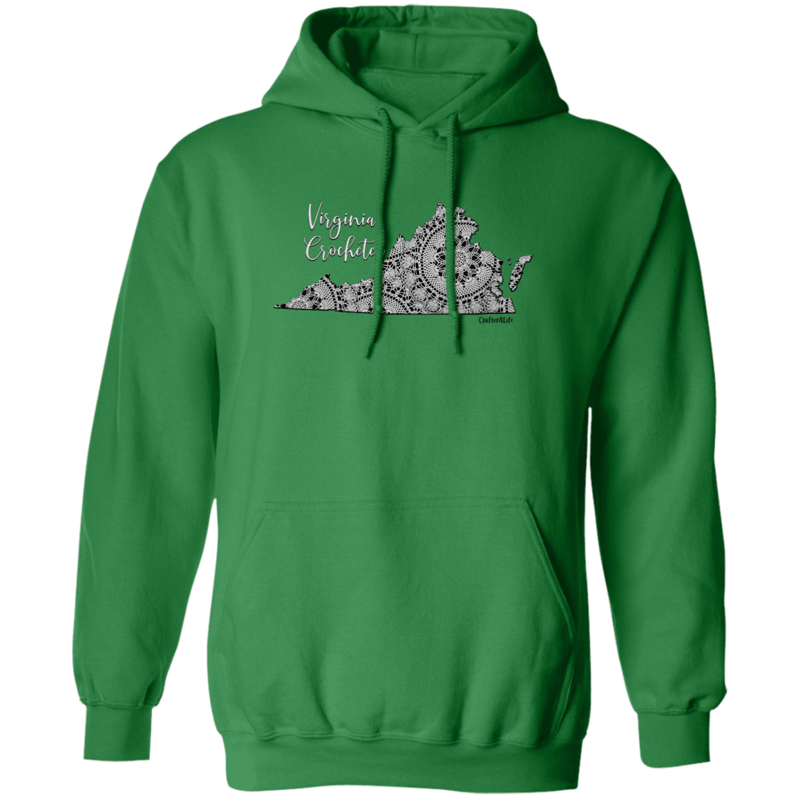 Virginia Crocheter Pullover Hoodie