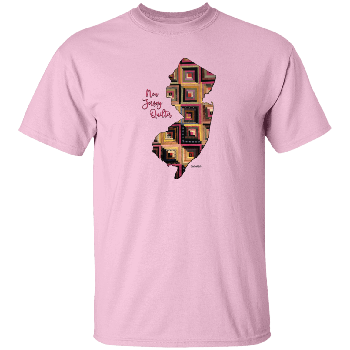 New Jersey Quilter T-Shirt, Gift for Quilting Friends and Family