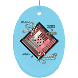 Make a Quilt (Pink) Ornaments