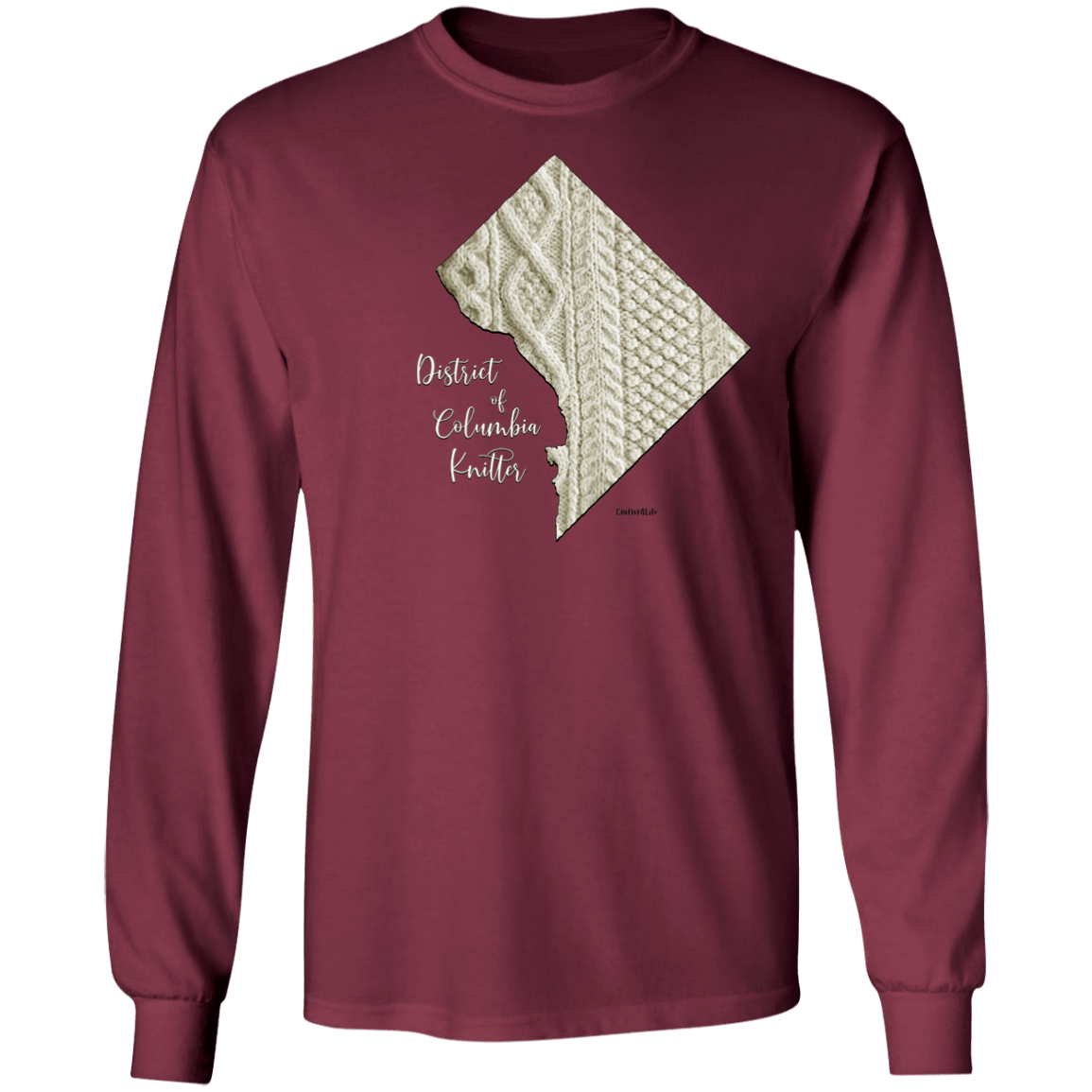 District of Columbia Knitter LS Ultra Cotton T-Shirt