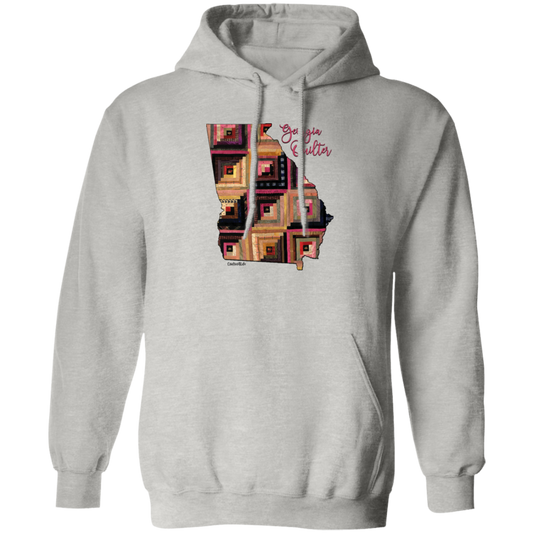 Georgia Quilter Pullover Hoodie, Gift for Quilting Friends and Family