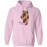 Illinois Quilter Pullover Hoodie, Gift for Quilting Friends and Family