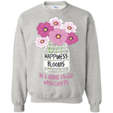 Happiness Blooms with Crafts Crewneck Sweatshirts - Crafter4Life - 2