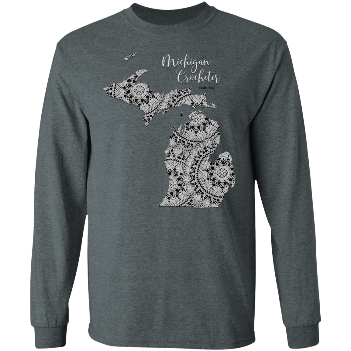 Michigan Crocheter LS Ultra Cotton T-Shirt