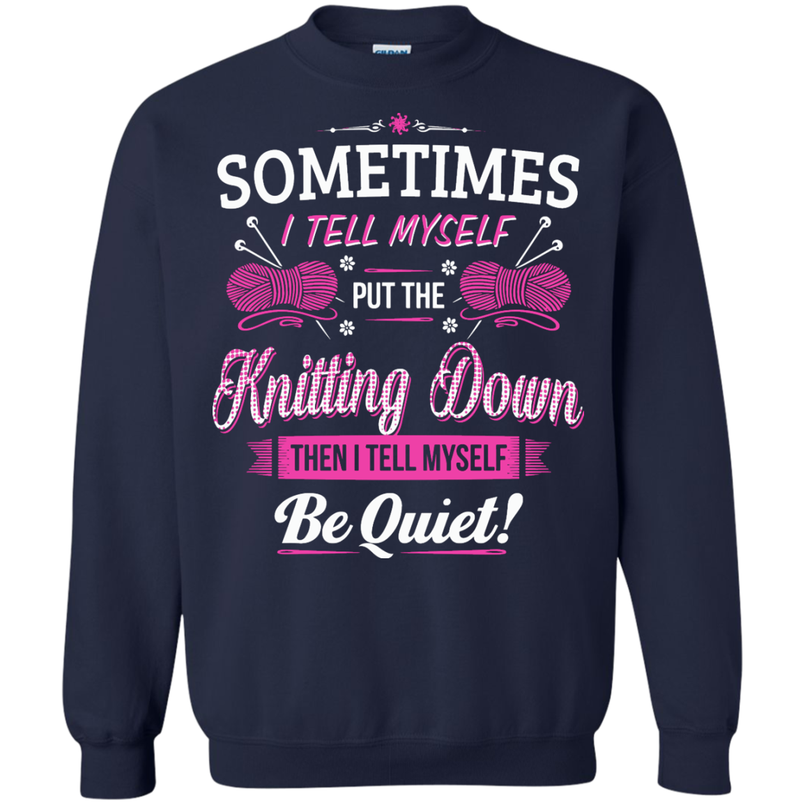 Put the Knitting Down Crewneck Sweatshirts - Crafter4Life - 4