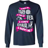 A Ball of Yarn, A Happy Me Long Sleeve Ultra Cotton Tshirt - Crafter4Life - 9