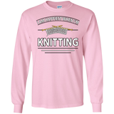 I Am Happiest When I'm Knitting Long Sleeve Ultra Cotton T-Shirt - Crafter4Life - 12