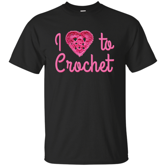 I Heart to Crochet Ultra Cotton T-Shirt