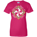 Quilting Makes My Heart Smile Ladies Custom 100% Cotton T-Shirt