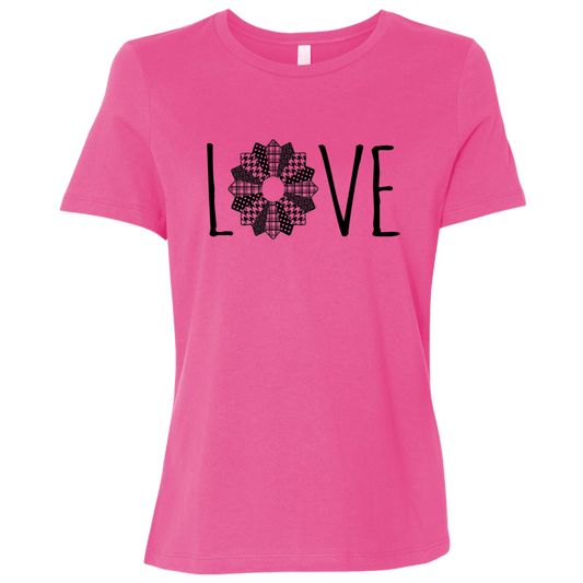 LOVE Quilt  Ladies' Relaxed Jersey Short-Sleeve T-Shirt