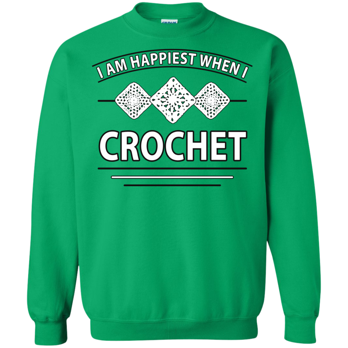 I Am Happiest When I Crochet Crewneck Sweatshirts - Crafter4Life - 7