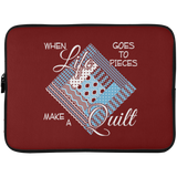 Make a Quilt (blue) Laptop Sleeves