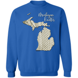 Michigan Knittter Crewneck Pullover Sweatshirt